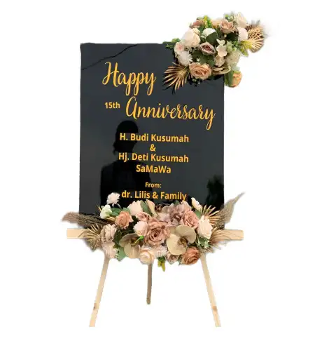 Papan Bunga Akrilik Kerandon